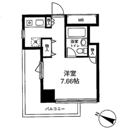 メゾン・ド・ヴィレ麻布台 407 間取り図