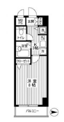 ガラ・ステージ麻布十番 11階 間取り図