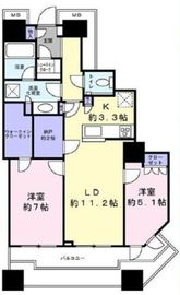 富久クロスコンフォートタワー(Tomihisa Cross)  47階 間取り図