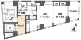 ベルア池尻 801 間取り図