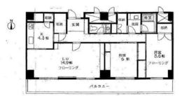 麹町クリスタルシティ西館 16階 間取り図