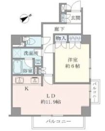 パークノヴァ神宮前 5階 間取り図