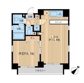 ヒューマンハイム月島 1201 間取り図