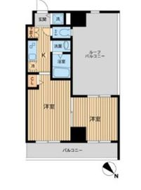 HF東神田レジデンス 1204 間取り図