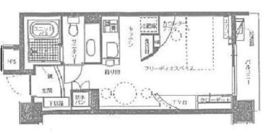 フリーディオ芝公園 2階 間取り図