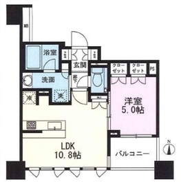 レフィール半蔵門 4階 間取り図