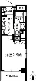 レジディア中落合 C601 間取り図