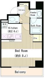 バンブー岩本町 403 間取り図