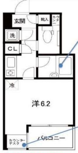 キャピタルステージ日本橋 602 間取り図