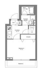 フォルトゥーナヒルズ白金 204 間取り図