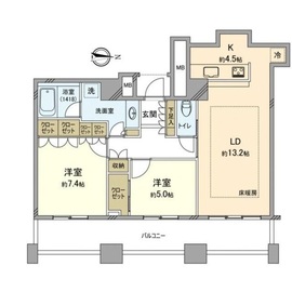 芝浦アイランド ケープタワー 24階 間取り図