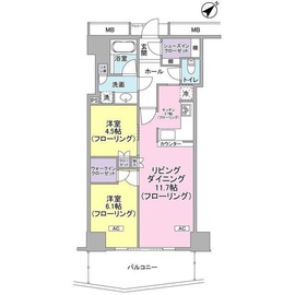 キャピタルマークタワー 17階 間取り図