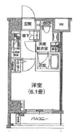 ルフレプレミアム芝公園 7階 間取り図