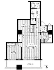 エアライズタワー 9階 間取り図