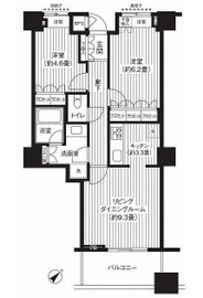 エアライズタワー 21階 間取り図