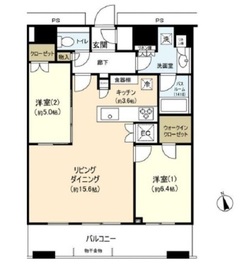 勝どきザ・タワー 38階 間取り図