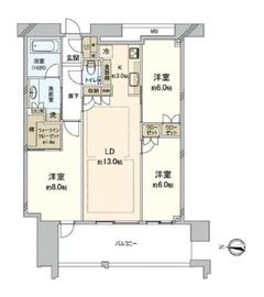 スカイズタワー＆ガーデン 23階 間取り図