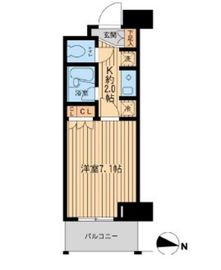 エコロジー東陽町 404 間取り図