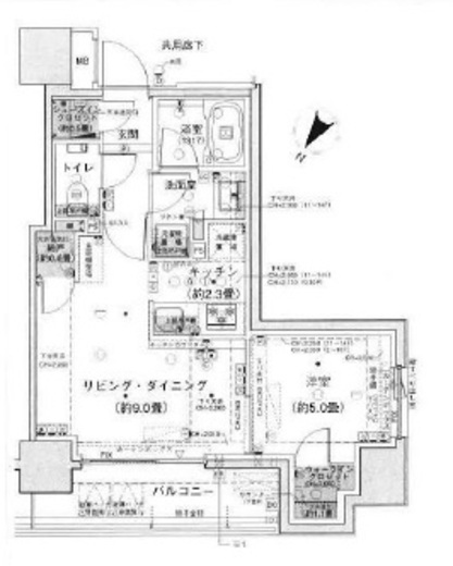 パークホームズ日本橋浜町二丁目ローレルアイ 12階 間取り図