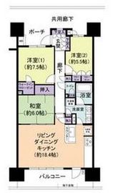 東京フロントコート 4階 間取り図