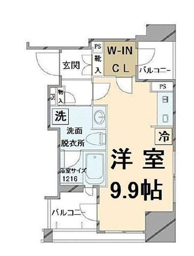 クラッシィハウス神田美土代町 7階 間取り図