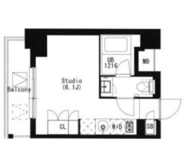 品川イースト 406 間取り図