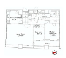 パークコート赤坂ザ・タワー 39階 間取り図