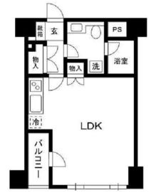 麻布十番ハイツ 202 間取り図