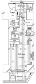 ガリシアヒルズ西麻布EAST 5階 間取り図