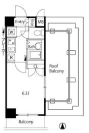 グランシャルム広尾 813 間取り図