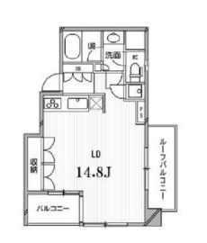 フロンティアテラス目黒 504 間取り図