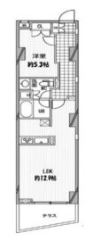 パシフィックコート中延 103 間取り図