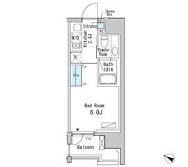 ベルファース目黒 910 間取り図