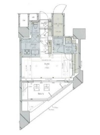 ヴァントヌーベル代々木 8階 間取り図