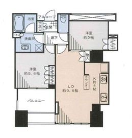 ワールドシティタワーズ ブリーズタワー 12階 間取り図