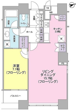 ザ・タワーズ台場 ウエスト 21階 間取り図