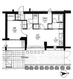 フレンシア玉川田園調布 101 間取り図