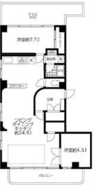 南青山ハウス 7階 間取り図