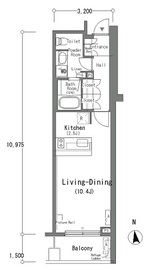 フロンティアレジデンス南麻布 506 間取り図