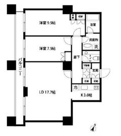 グランパークハイツ 1205 間取り図