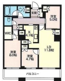 ブリリアタワー東京 28階 間取り図