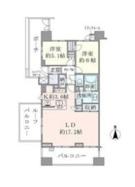 ブリリア品川中延 12階 間取り図