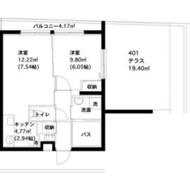 スペックハウス白金台 401 間取り図