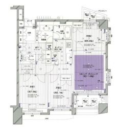 グラーサ渋谷松濤 12階 間取り図