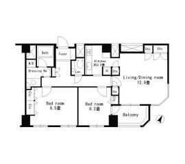 芝浦レジデンス 401 間取り図