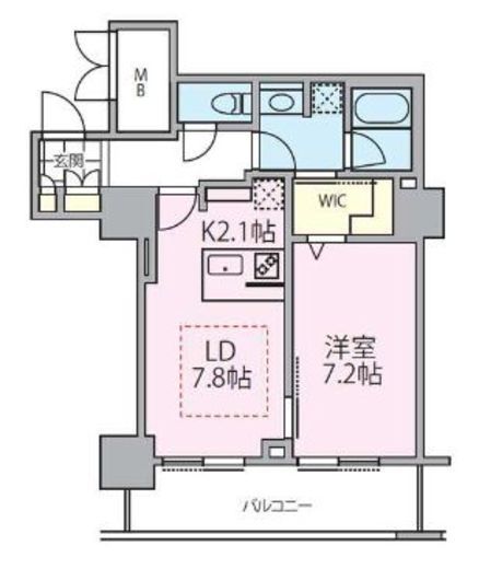 ロイヤルパークスタワー南千住 2506 間取り図
