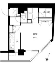 T&G神田マンション 1404 間取り図