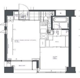 BPRレジデンス人形町 401 間取り図