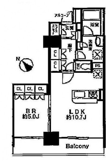 LaSante五反田 1404 間取り図