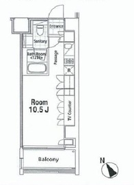 アーデン五反田 401 間取り図